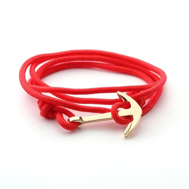 Alloy Anchor Bracelet Multilayer Risers