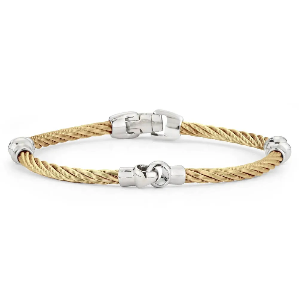 ALOR Yellow Cable Interlocking Bracelet 06-37-S744-00