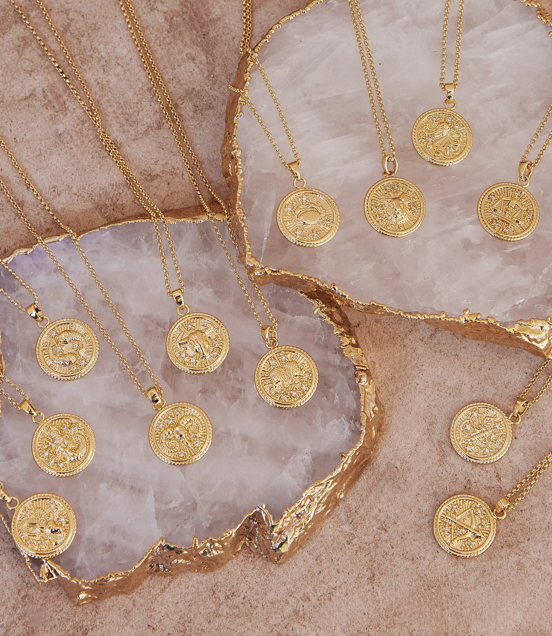Aquarius Coin Necklace