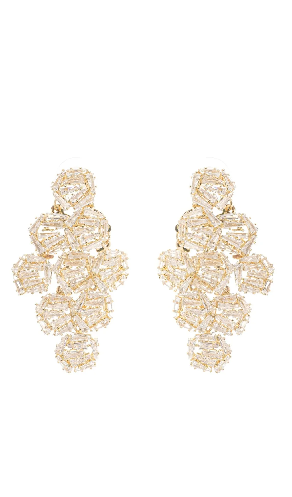 Ariane geometric crystal earrings