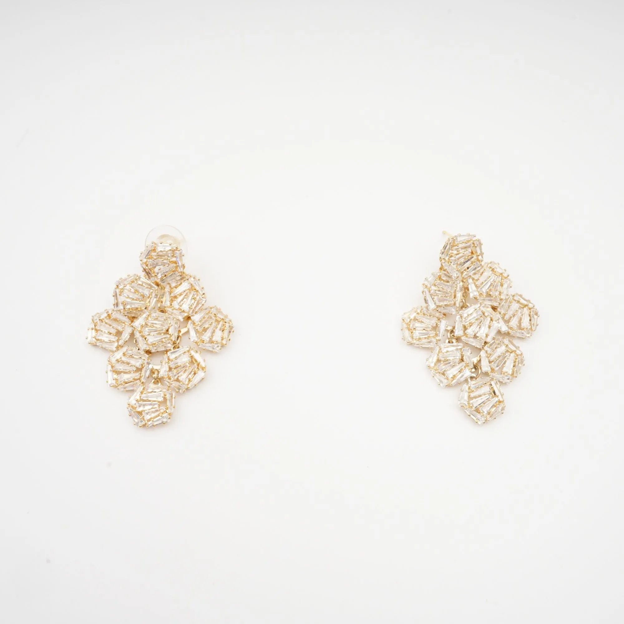 Ariane geometric crystal earrings