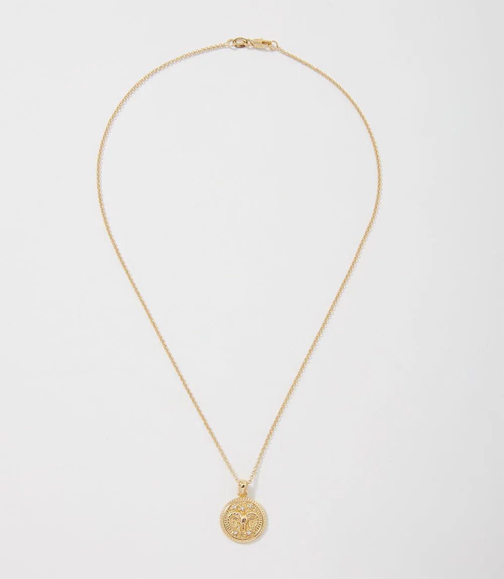 Aries Coin Necklace