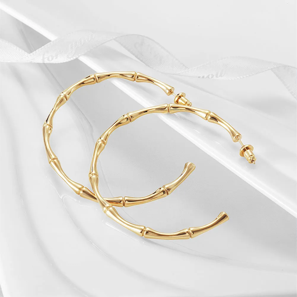 Bamboo EARHOOPS