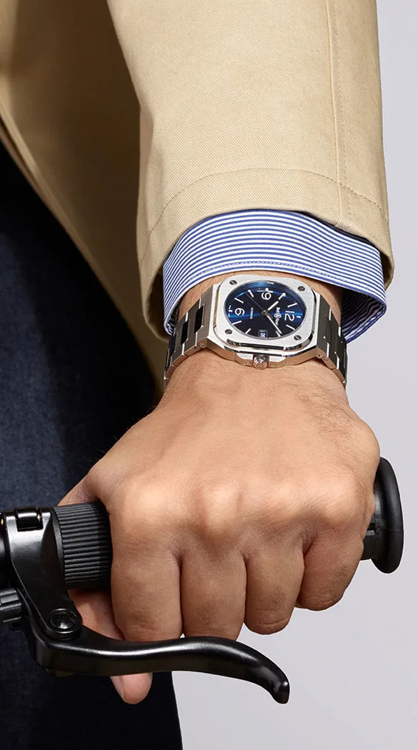 BELL & ROSS BR 05 BLUE STEEL BRACELET