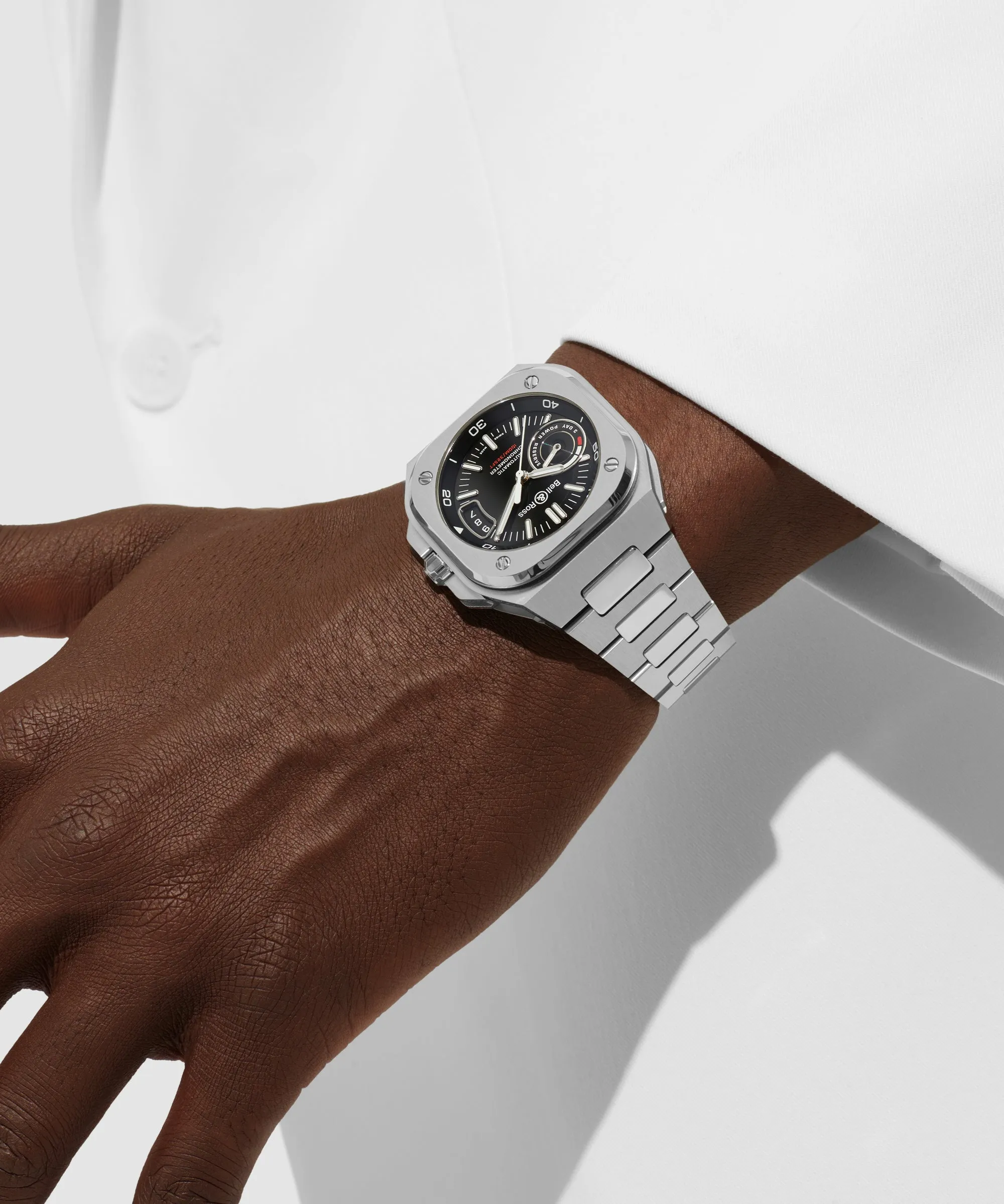 BELL & ROSS BR-X5 BLACK STEEL ON BRACELET