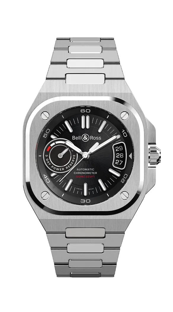 BELL & ROSS BR-X5 BLACK STEEL ON BRACELET