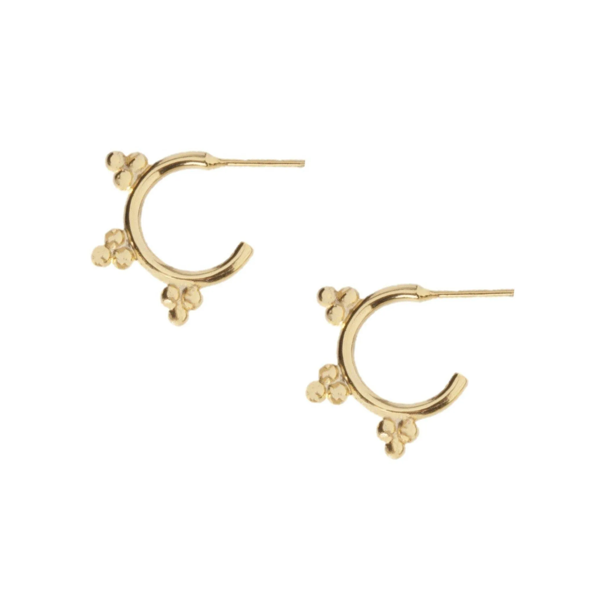 Belle Cluster Hoop Earring