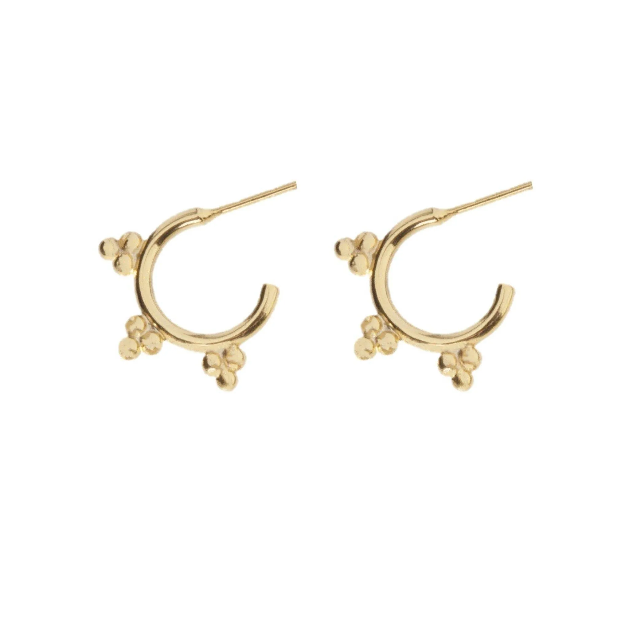 Belle Cluster Hoop Earring