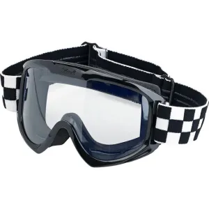 BILTWELL MOTO 2.0 CHECKERS GOGGLES BLACK/WHITE