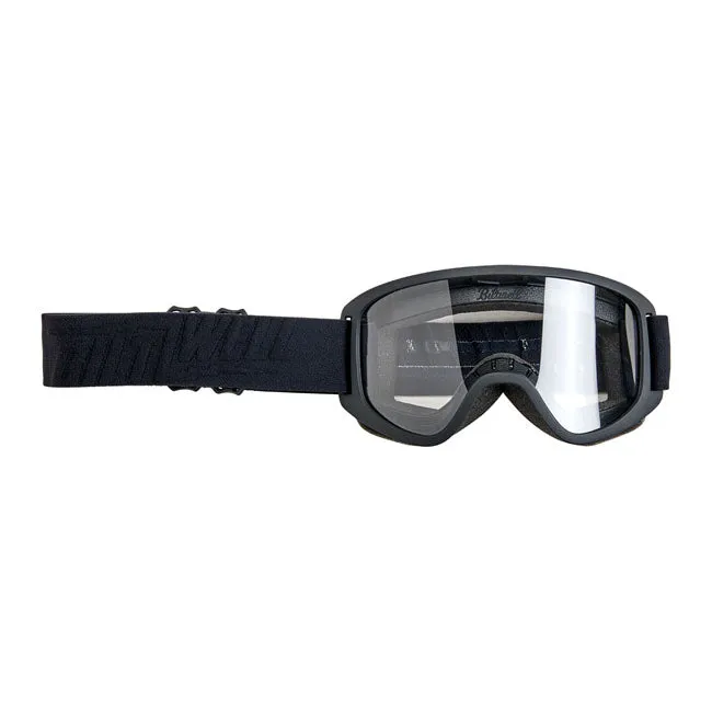 BILTWELL MOTO 2.0 SCRIPT GOGGLES BLACK OUT