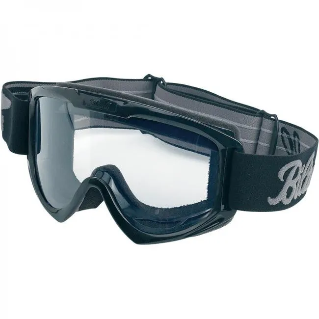 BILTWELL MOTO 2.0 SCRIPT GOGGLES BLACK