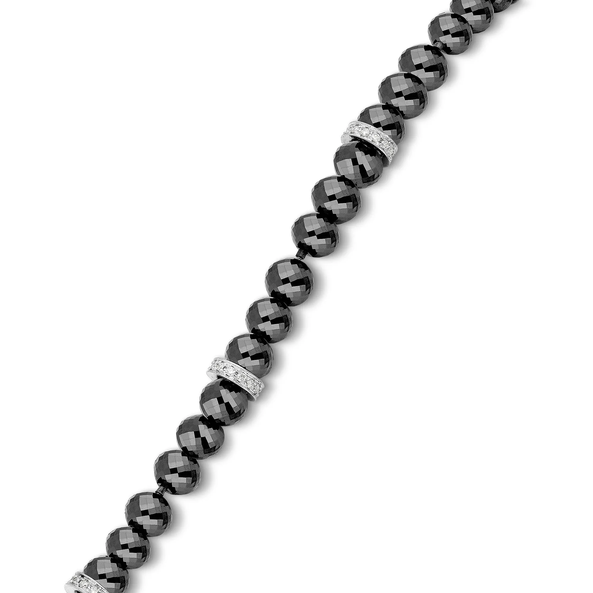 Black Diamond Beaded Bracelet - 48.35 Carat