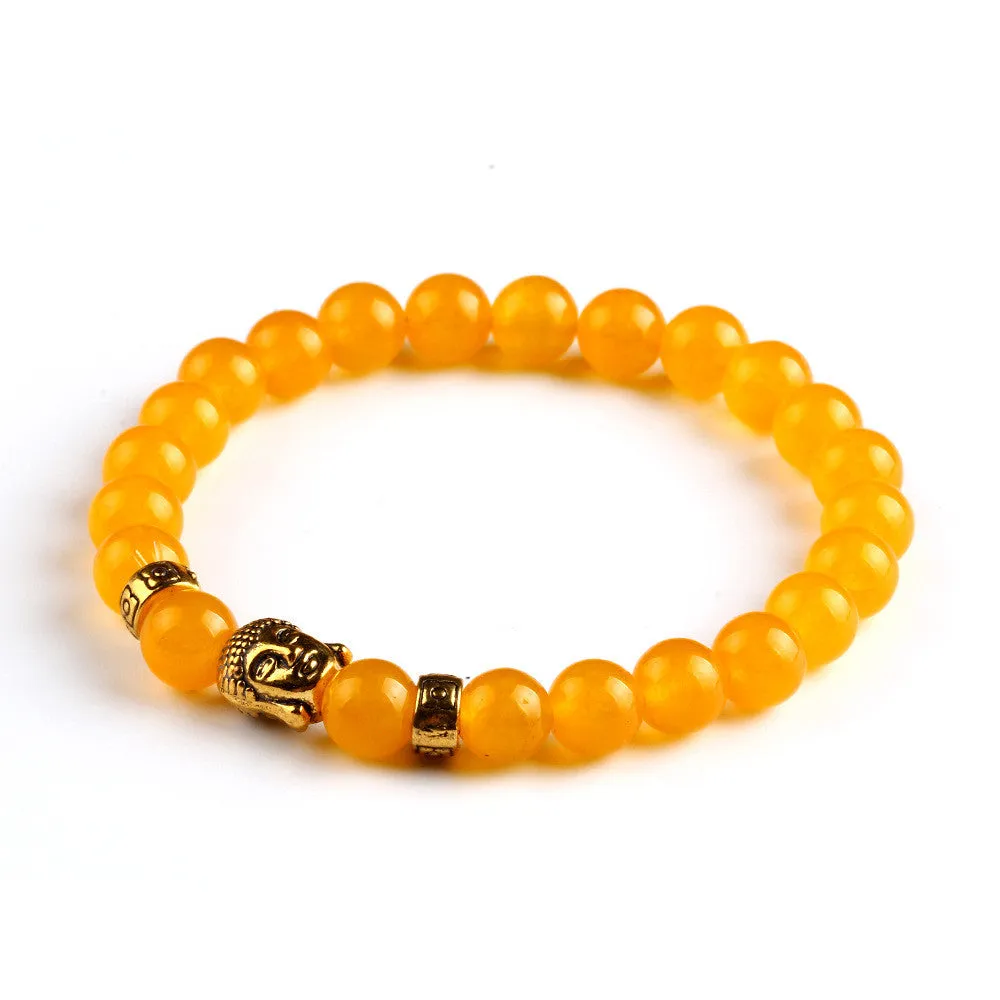 Black Lava Stone Buddha Beads Bracelets Rope Chain Natural Stone Bracelets For Women/ Men Jewelry