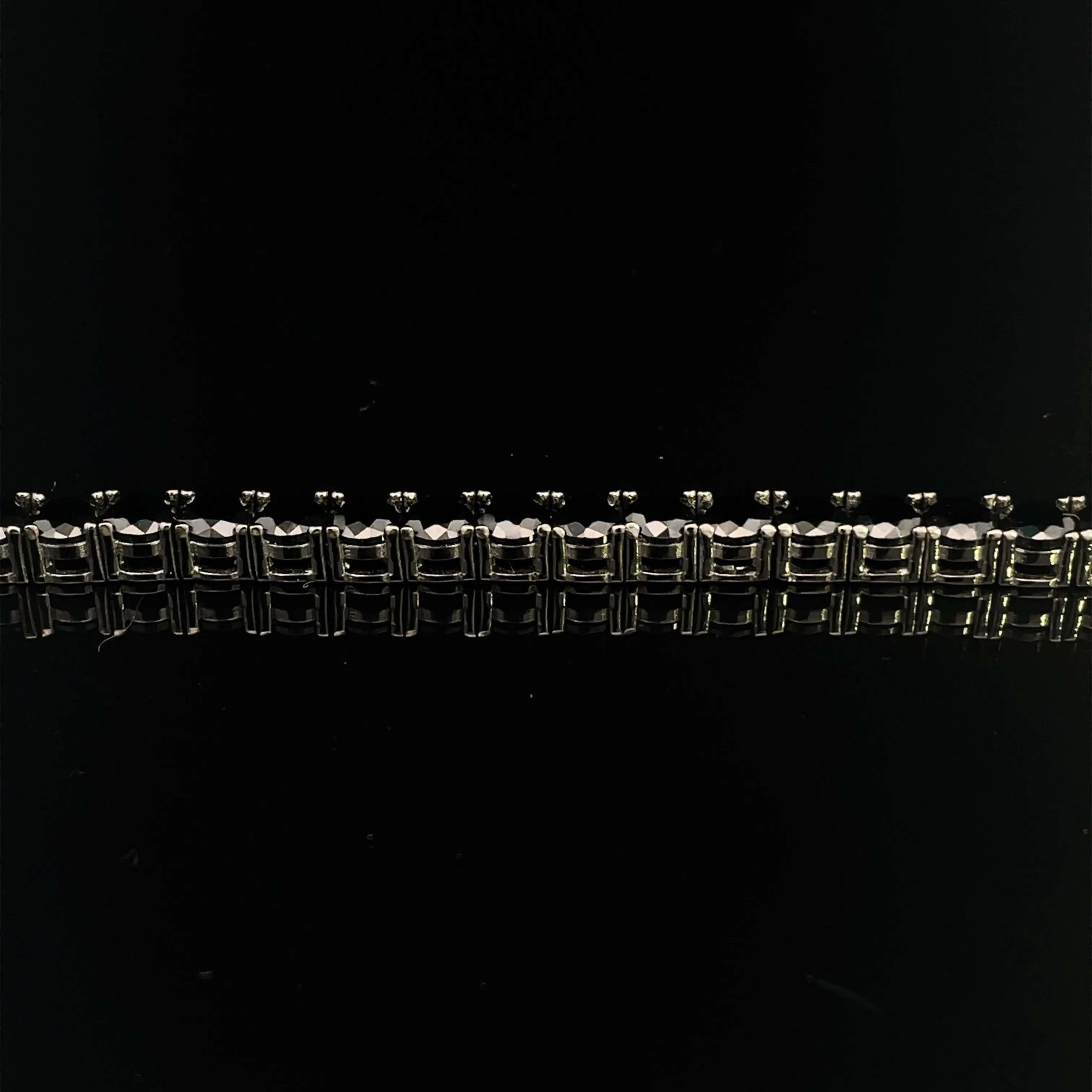 Black Moissanite Tennis Bracelet