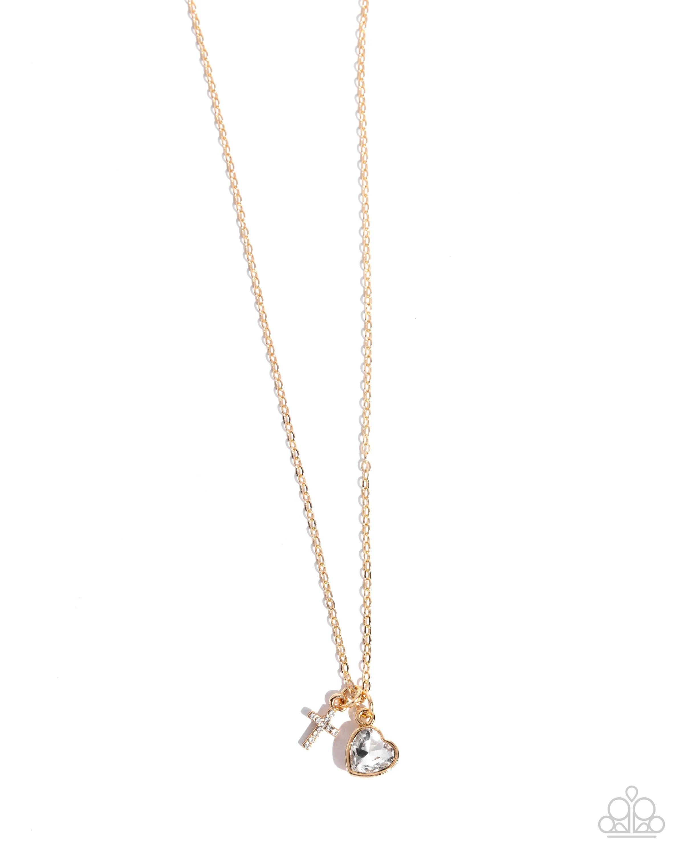 Blessed Brilliance - Gold (Cross) Necklace