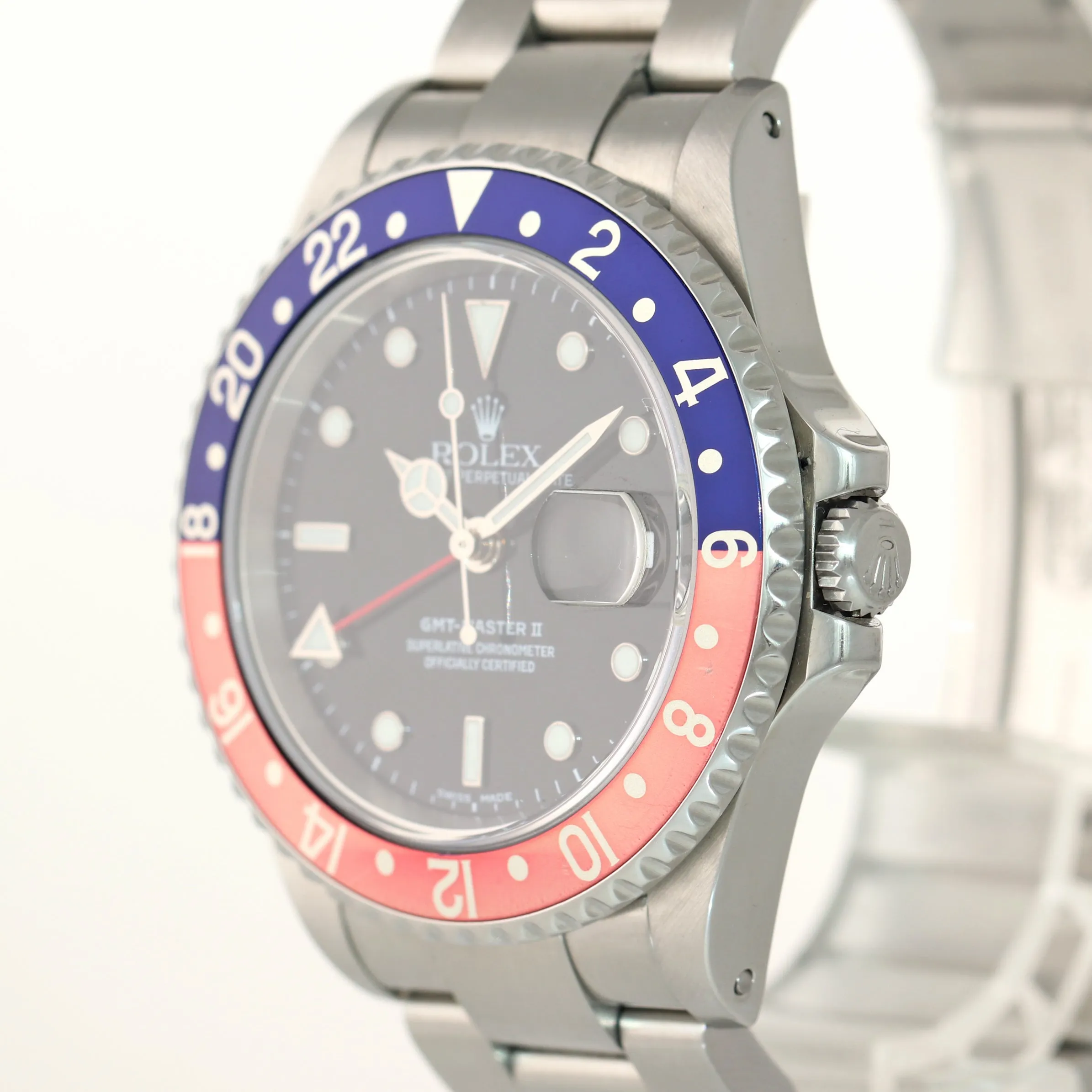 BLRO PAPERS Rolex GMT-Master 2 Pepsi Red Blue SEL Steel 16710 40mm Watch Box
