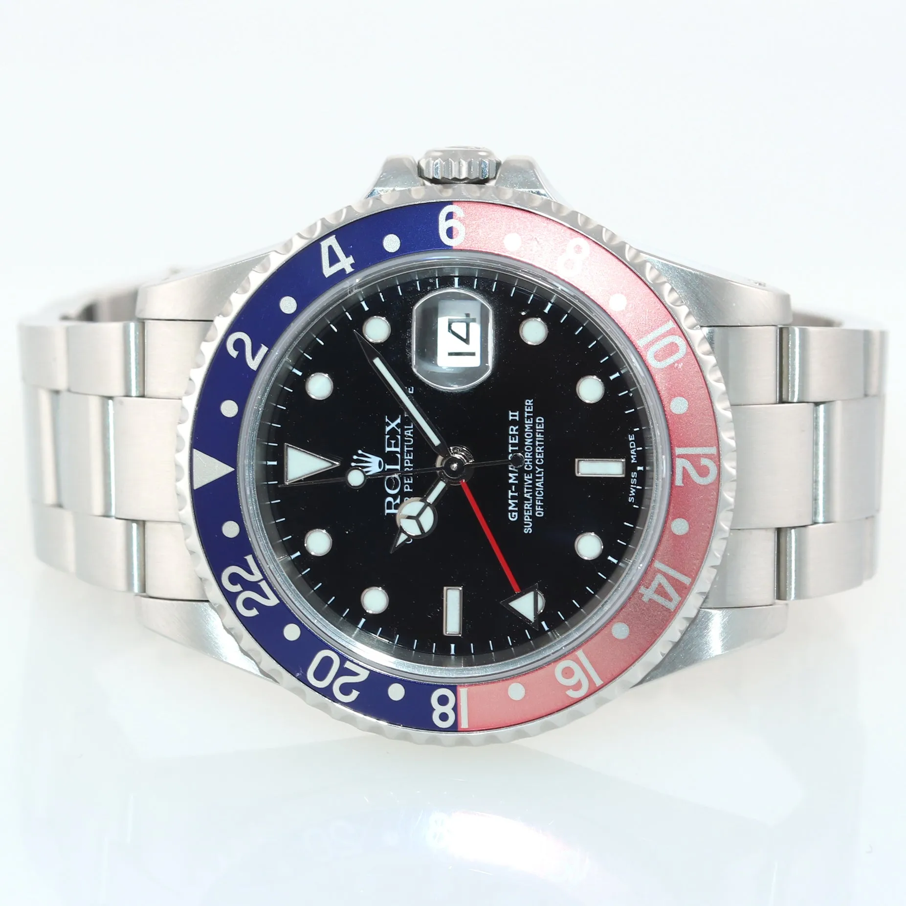 BLRO PAPERS Rolex GMT-Master 2 Pepsi Red Blue SEL Steel 16710 40mm Watch Box