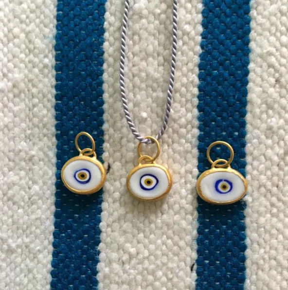 Blue Protection Single Juju Evil Eye Bracelet in 18K Gold