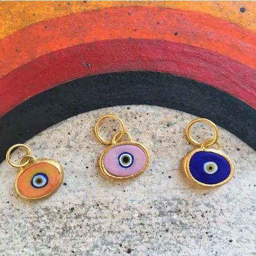 Blue Protection Single Juju Evil Eye Bracelet in 18K Gold