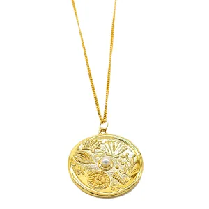 Boho Beach Coin and Starfish Necklace