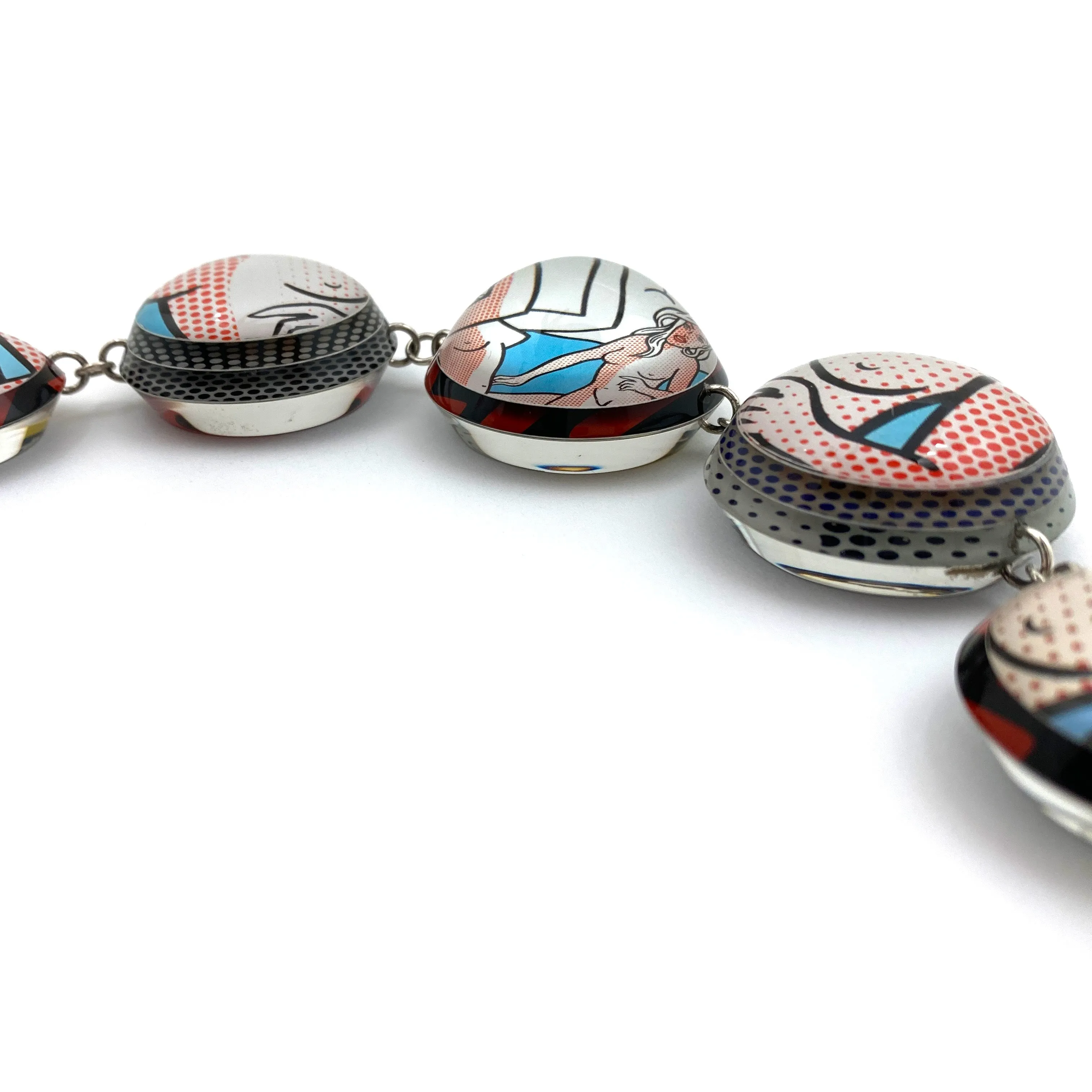 Boobie Trap Domed Link Bracelet