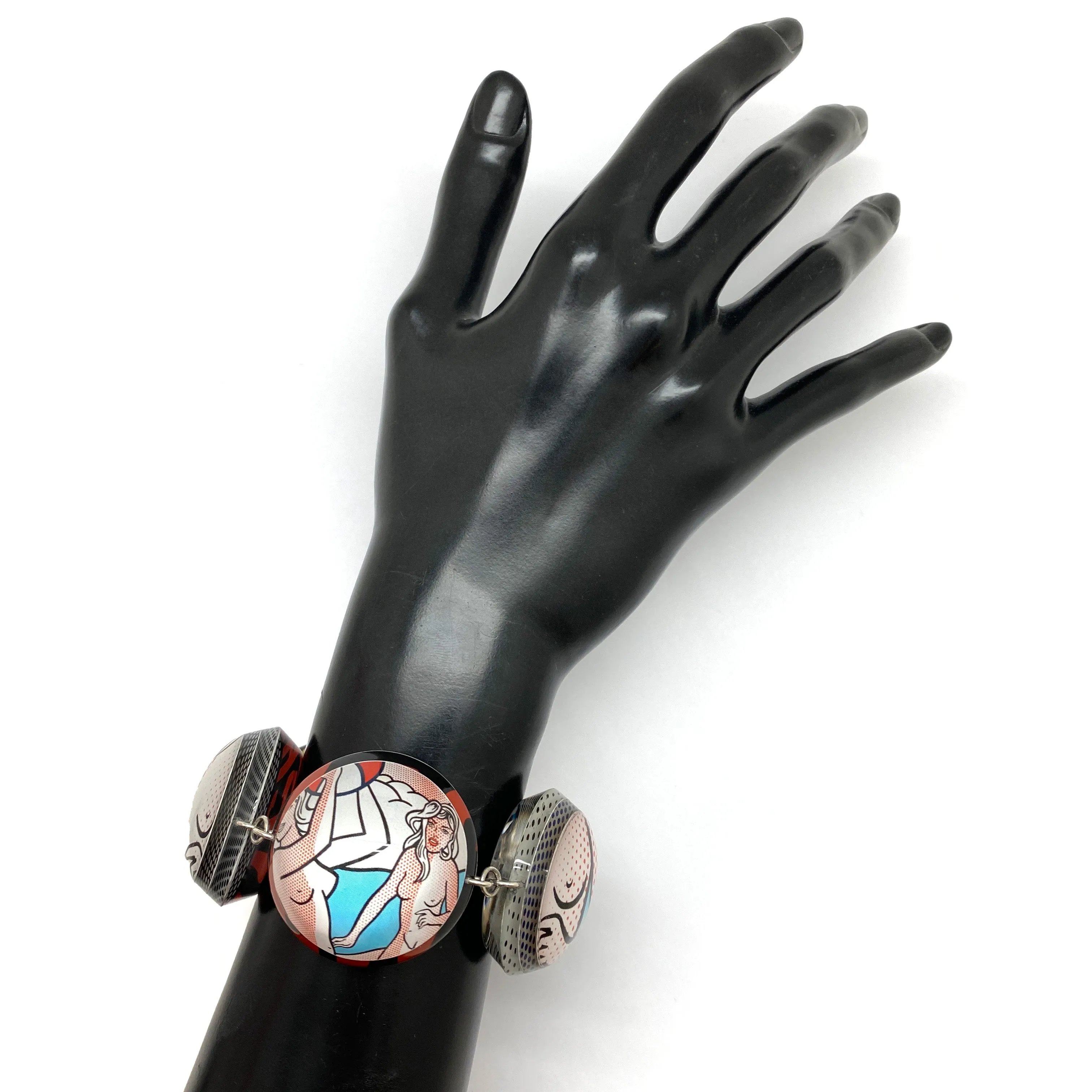 Boobie Trap Domed Link Bracelet