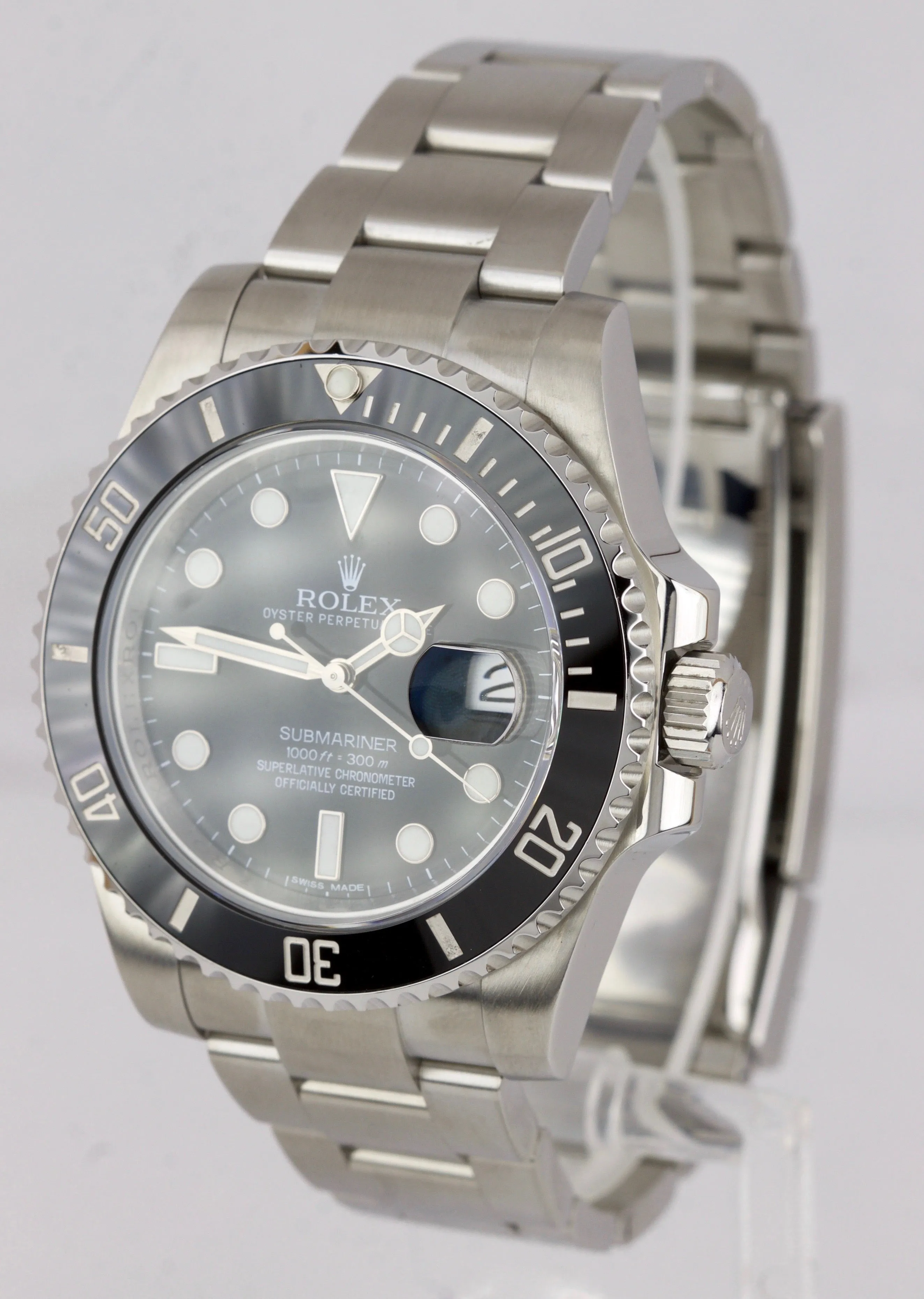 BOX PAPERS Rolex Submariner Date 116610 40mm Stainless Steel Black Ceramic Watch