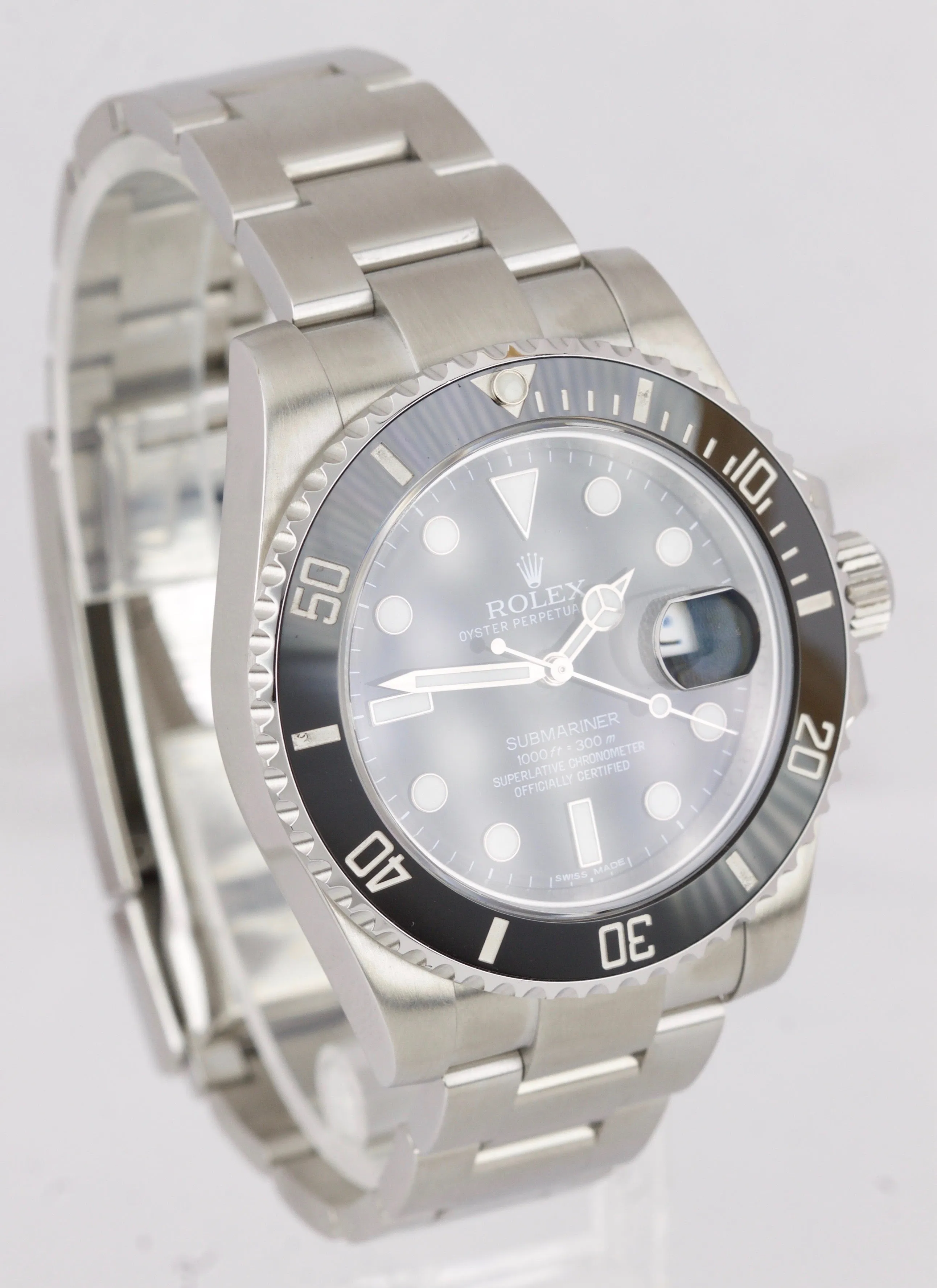 BOX PAPERS Rolex Submariner Date 116610 40mm Stainless Steel Black Ceramic Watch