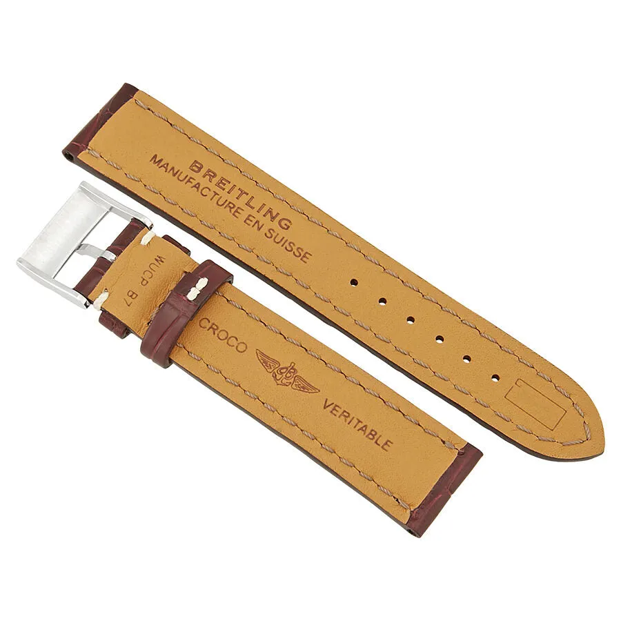 Breitling Brown Crocodile Leather Strap 720P-A18BA.1