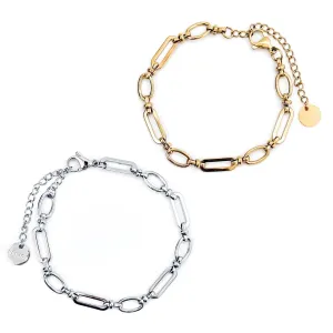 Brielle Chain Link Bracelet || Choose Color