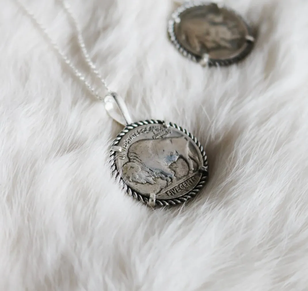 Buffalo Nickel Coin Medallion