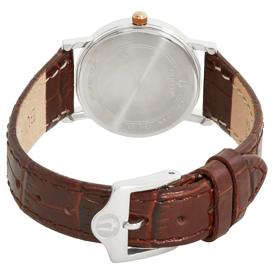 Bulova Strap Series White Dial Ladies Watch 98V31