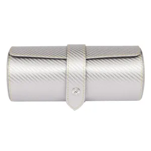 Carbon 3 Watch Roll - Silver