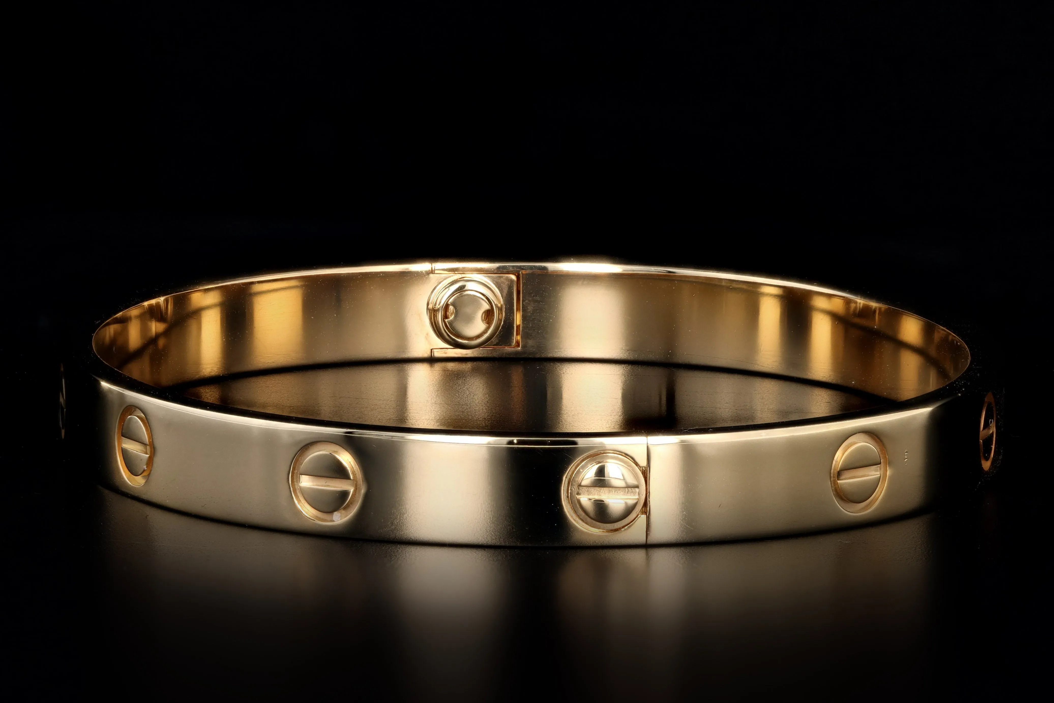 Cartier 18K Yellow Gold Love Bracelet Size 18