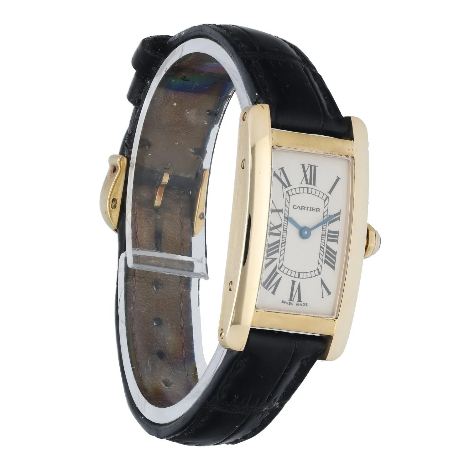 Cartier Tank Americaine 1710 18K Yellow Gold Ladies Watch