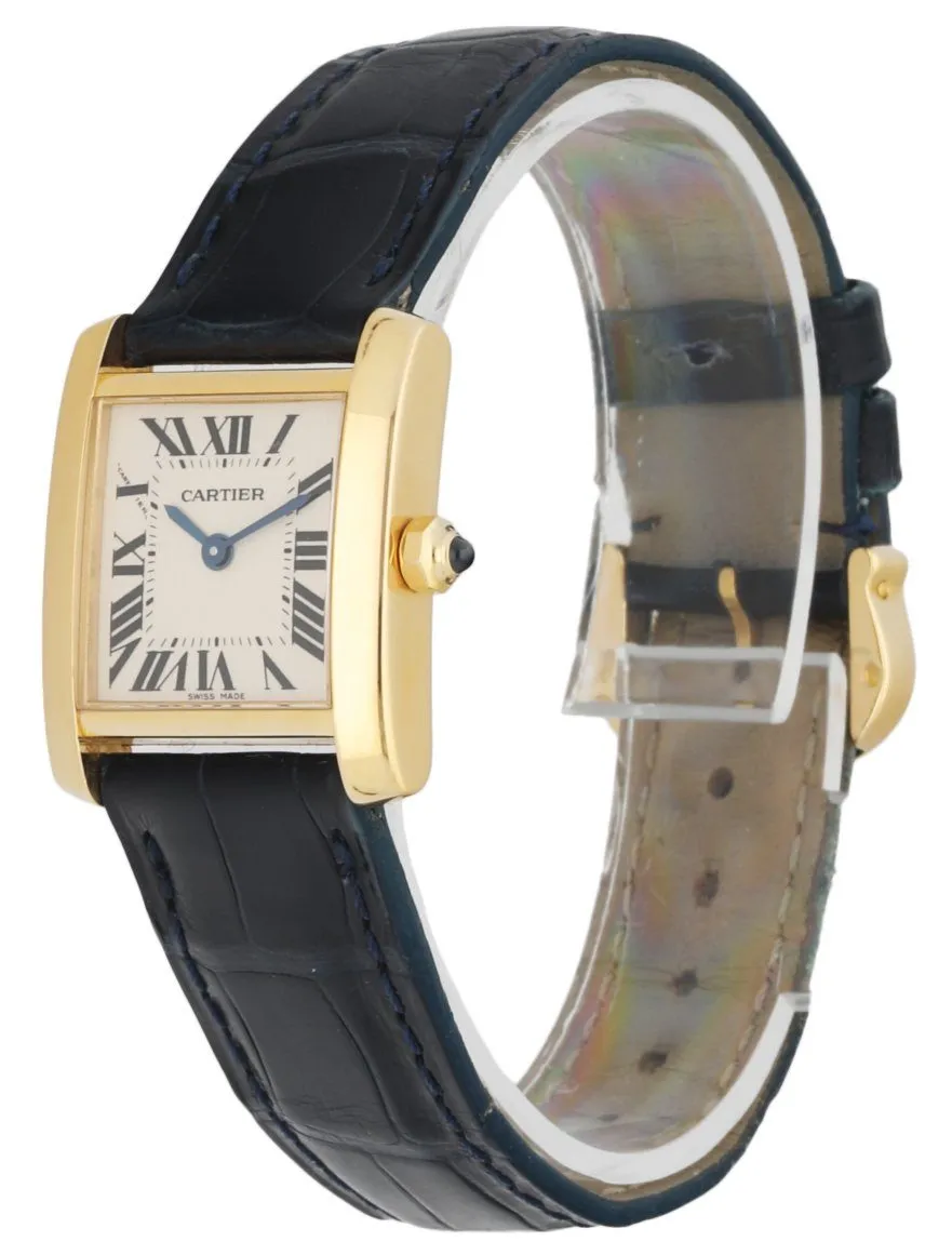 Cartier Tank Francaise 2385 18k Yellow Gold Ladies Watch