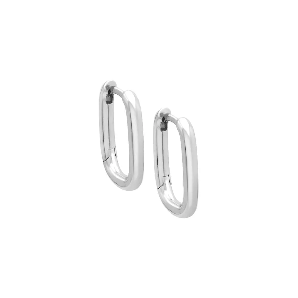 Chain Link Huggie Earring