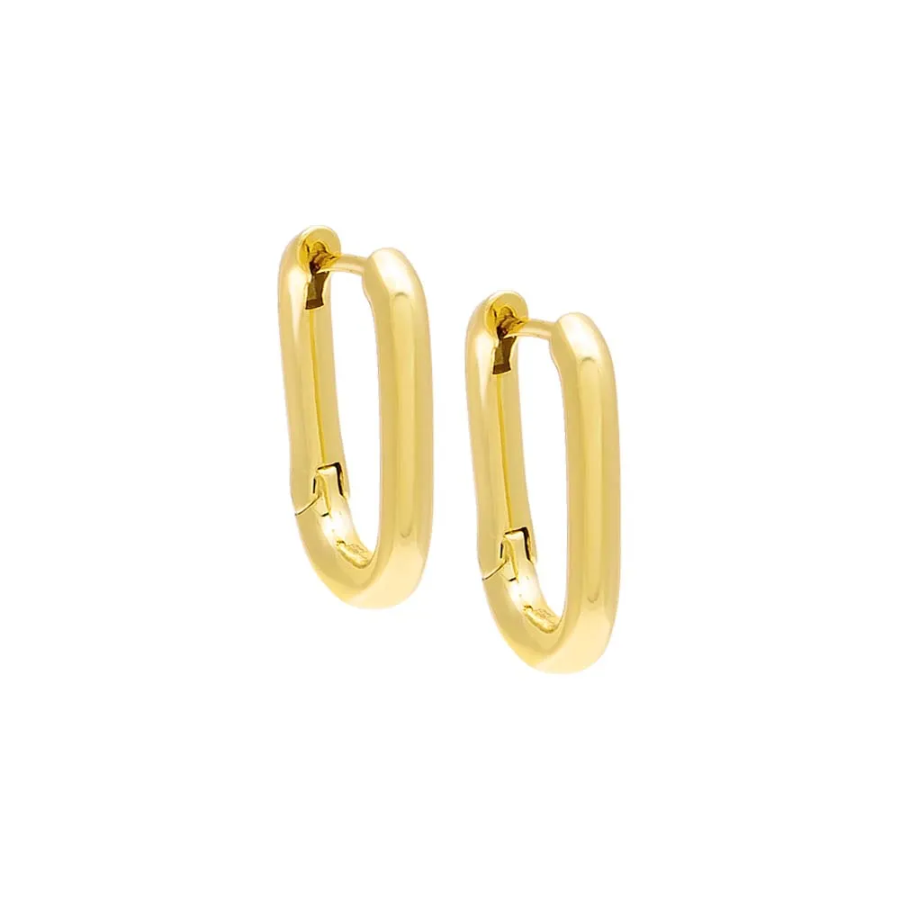 Chain Link Huggie Earring