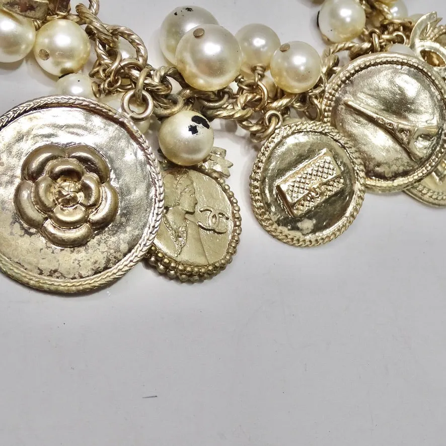 Chanel Cambon CC Logo Charm Bracelet