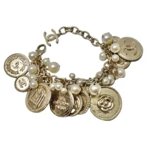Chanel Cambon CC Logo Charm Bracelet