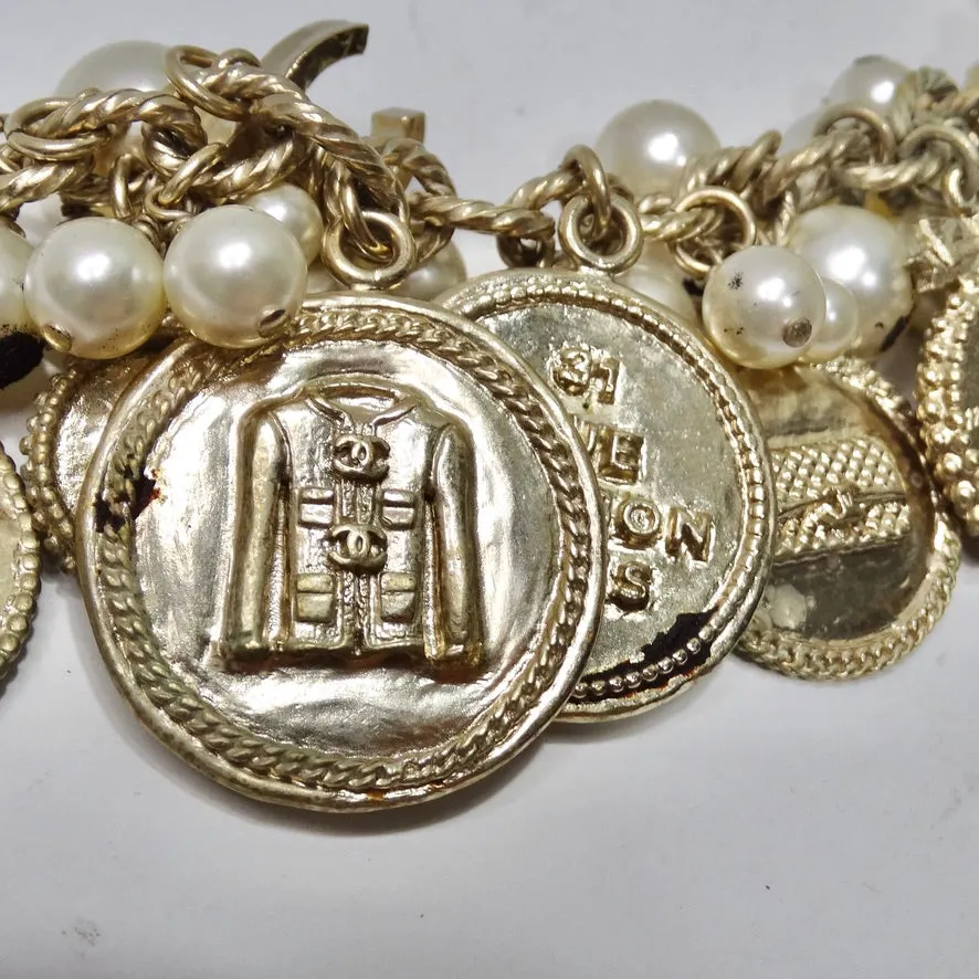 Chanel Cambon CC Logo Charm Bracelet