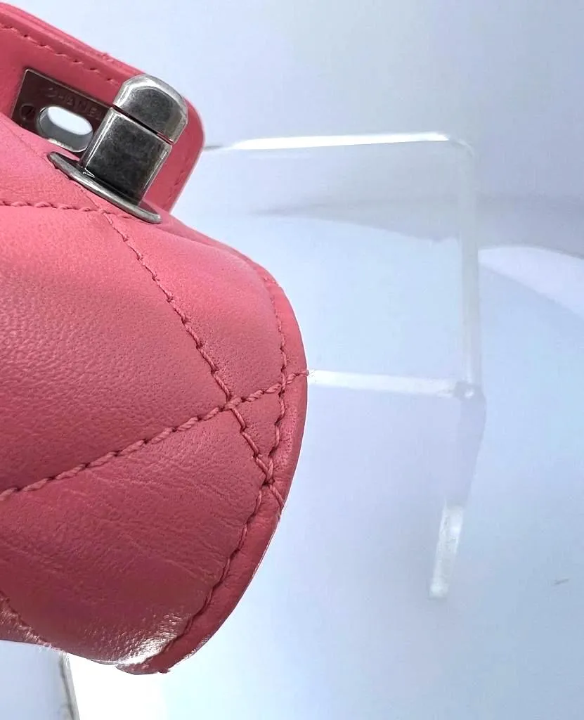 CHANEL QUILTED LAMBSKIN CC TURNLOCK CUFF BRACELET