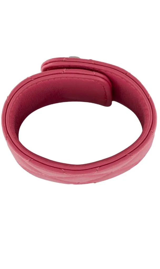 CHANEL QUILTED LAMBSKIN CC TURNLOCK CUFF BRACELET