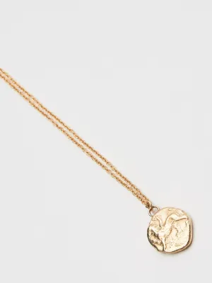 Chimera And Dove Greek Coin Pendant