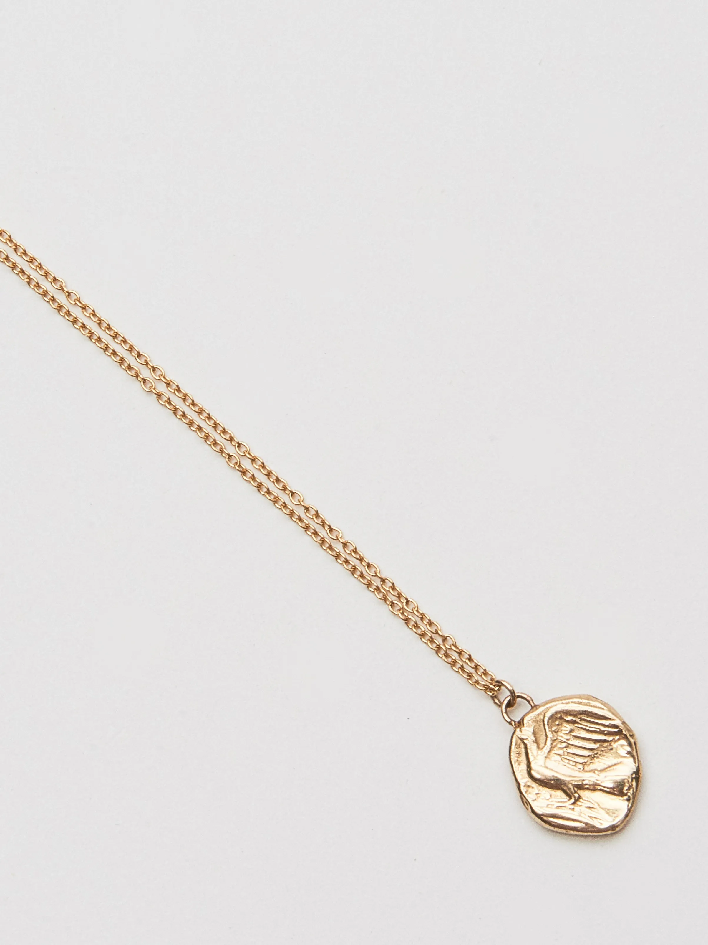 Chimera And Dove Greek Coin Pendant