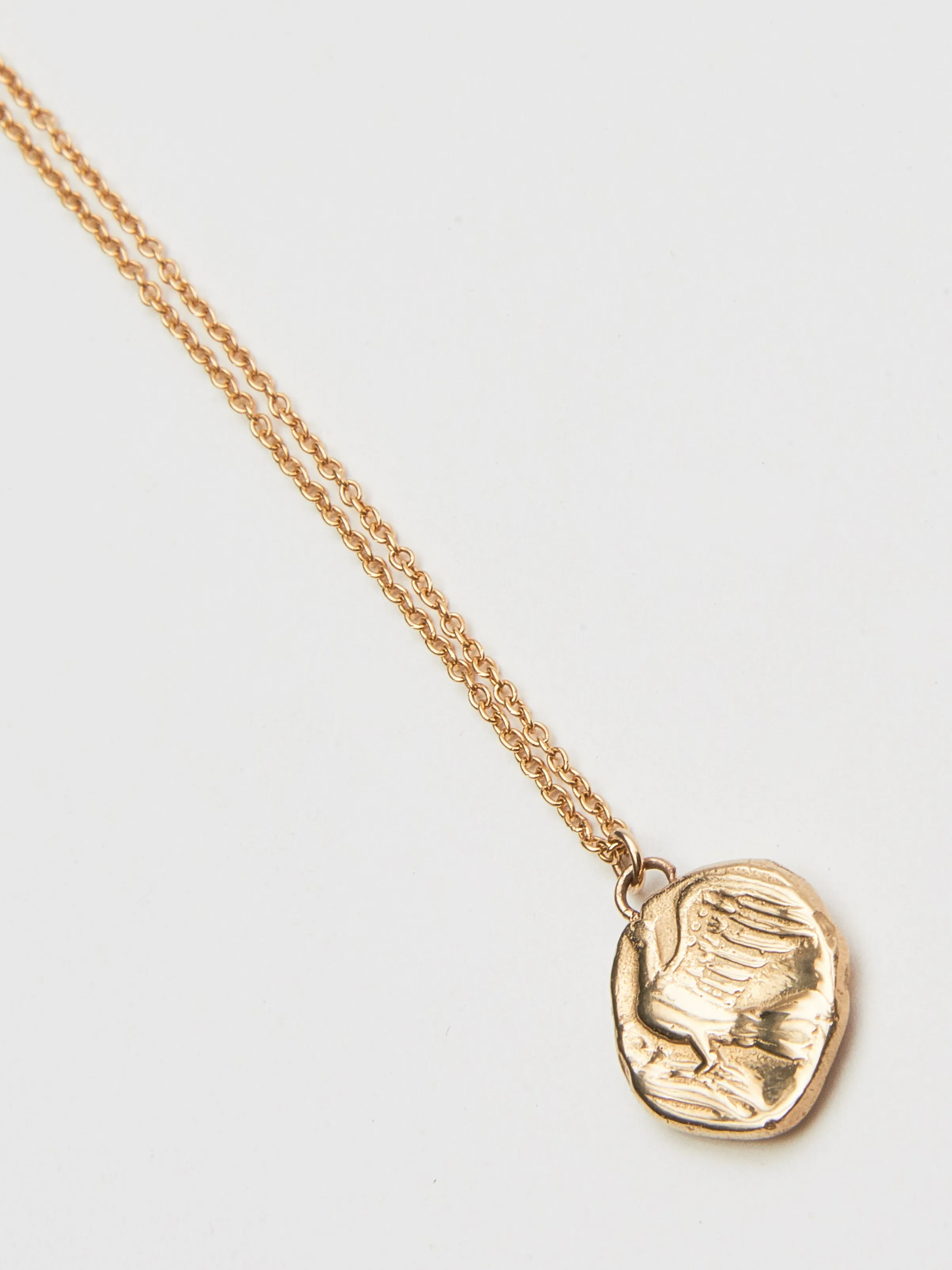Chimera And Dove Greek Coin Pendant