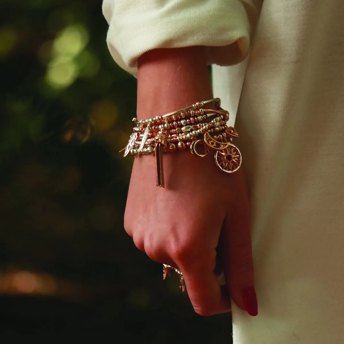 ChloBo Interlocking Love Heart Bracelet - Two Tone