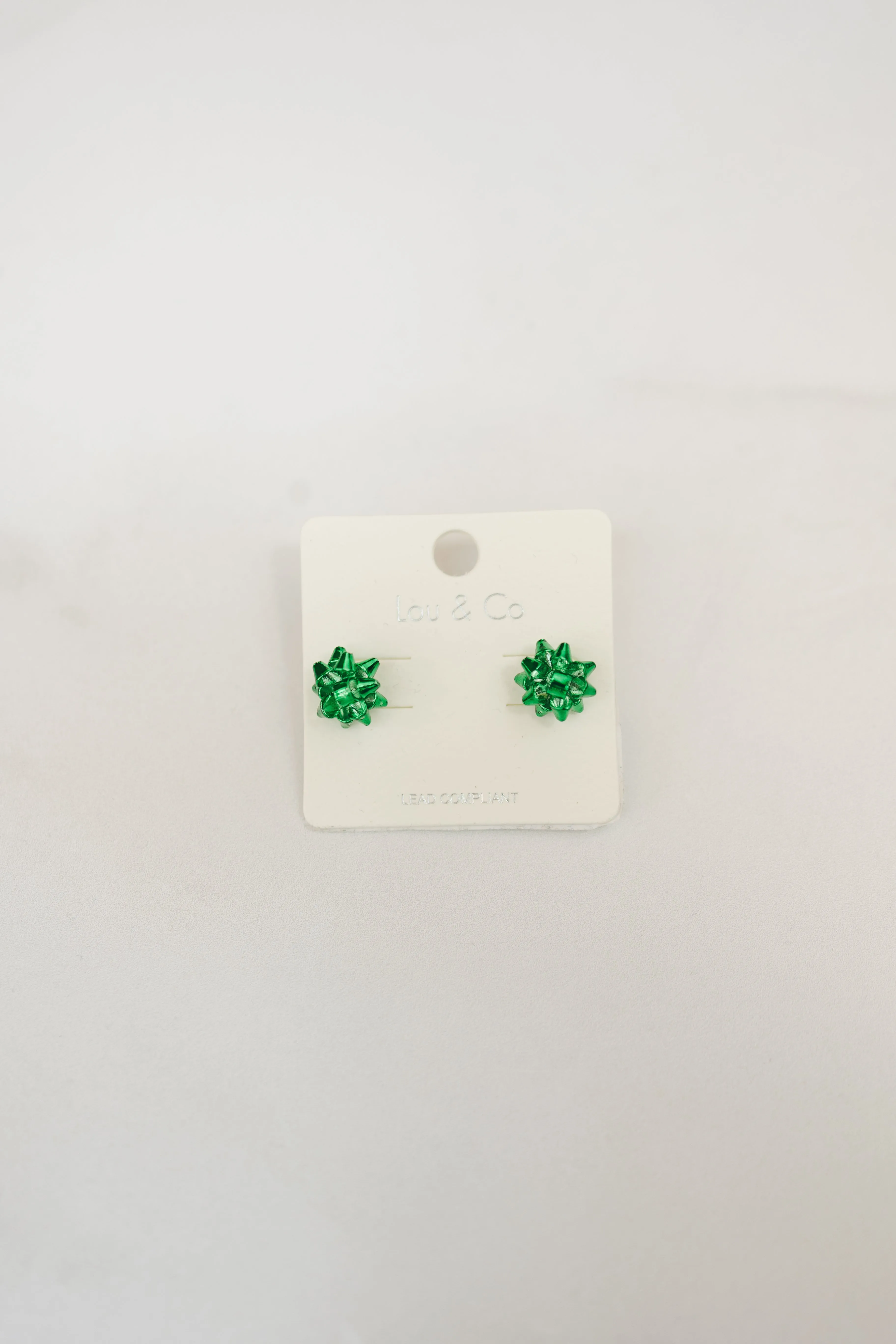 Christmas Bow Stud Earrings