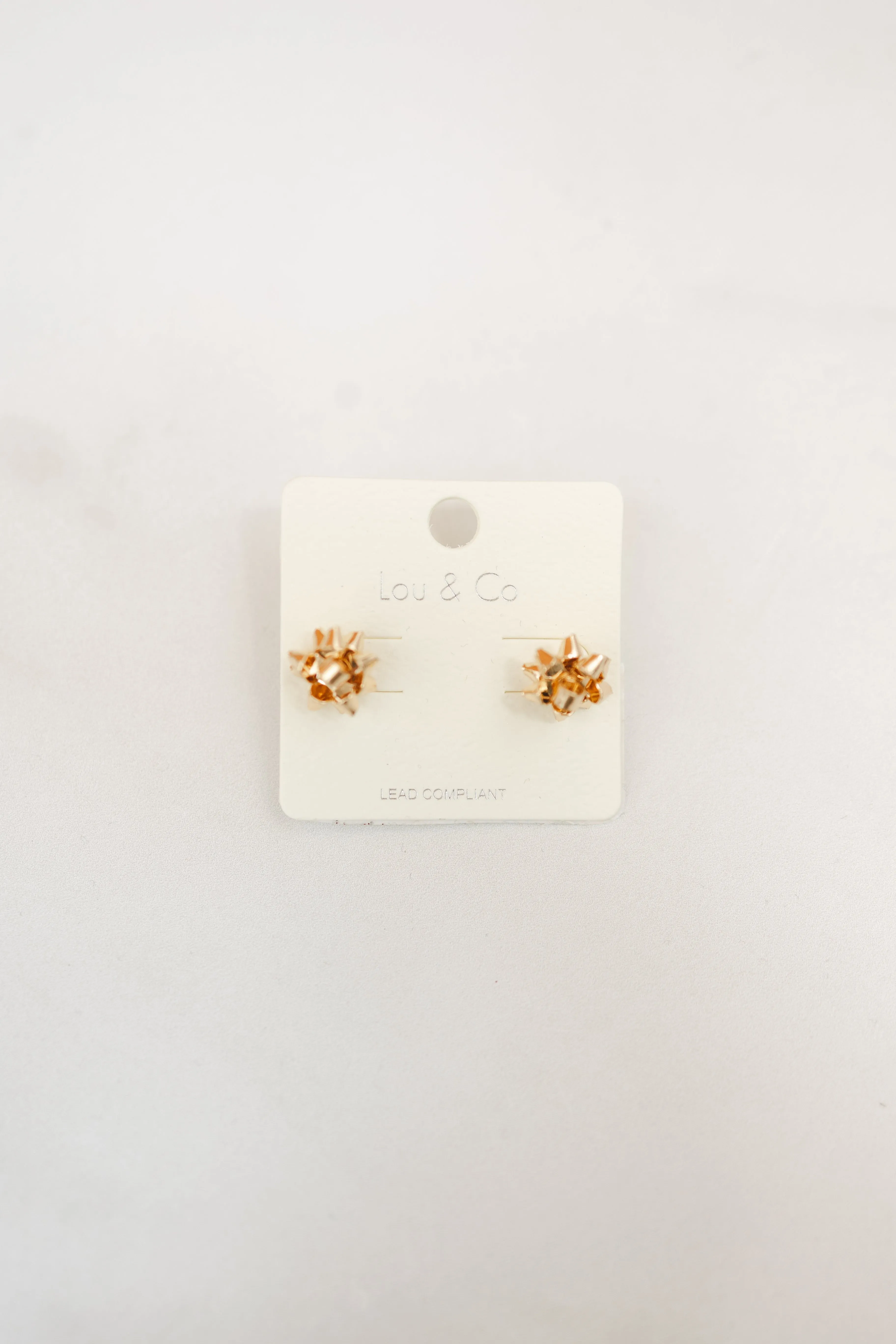 Christmas Bow Stud Earrings