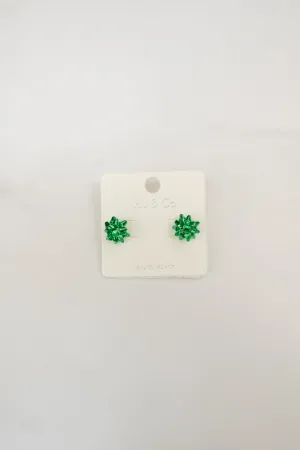 Christmas Bow Stud Earrings